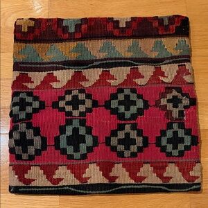 Hand woven Turkish throw pillow case